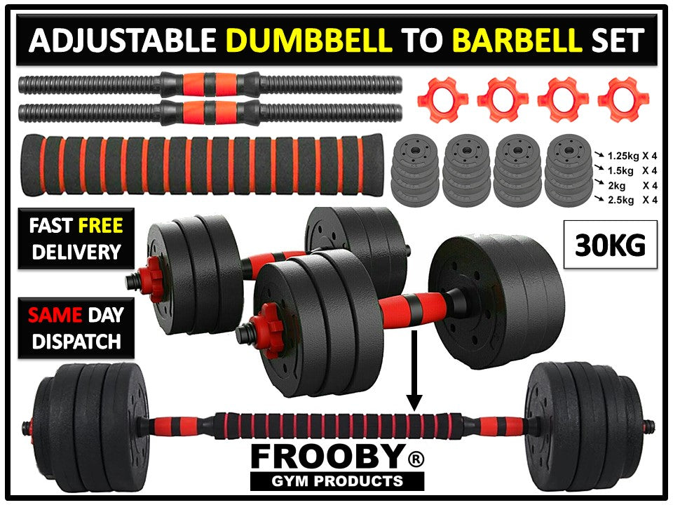 20/30kg Dumbbell Barbell Set Pair Hand Weights