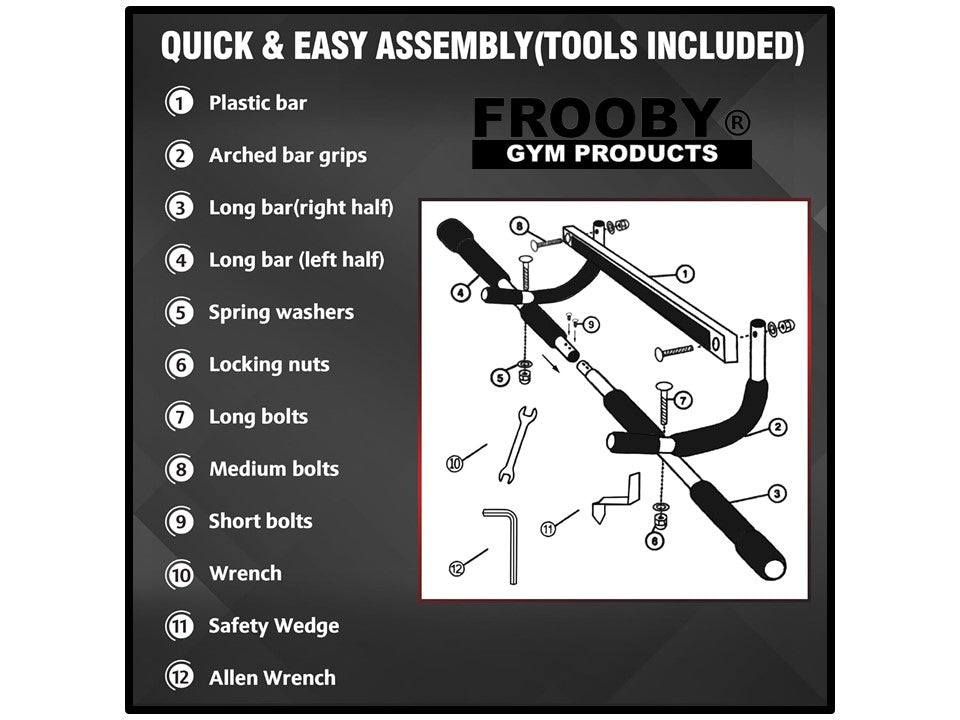 DOOR FRAME GYM FITNESS BAR PULL UP WORKOUT 36-2