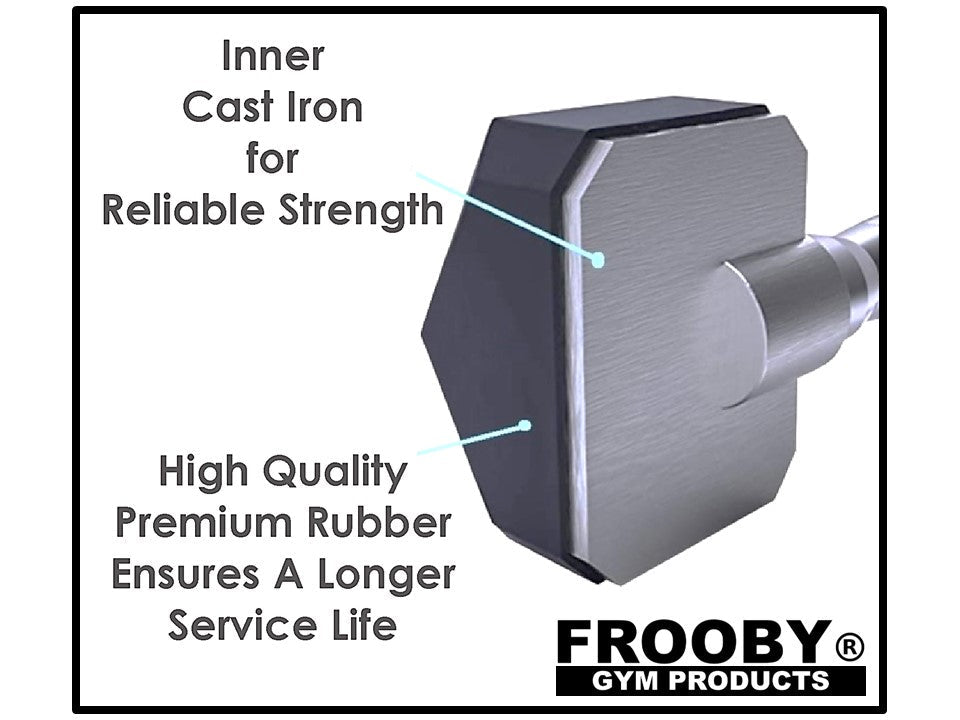 Hex Dumbbells Set Pair Iron Hand Weights Gym