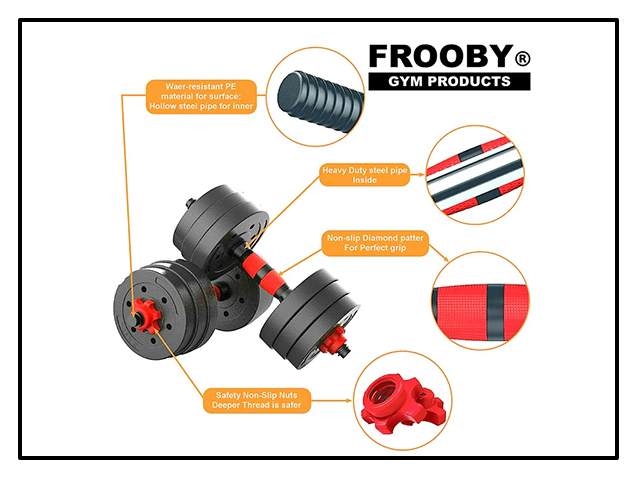 20/30kg Dumbbell Barbell Set Pair Hand Weights