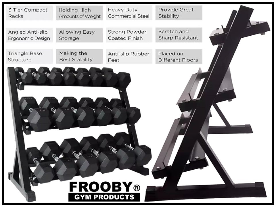 3 Tier Dumbbell Rack