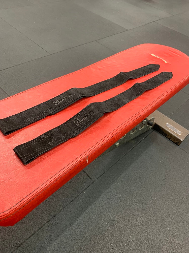 GymPin Padded Leather Weight Lifting Straps