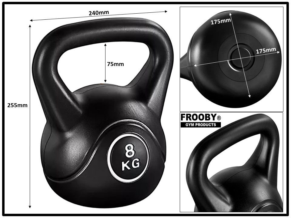 4-20kg Gym Vinyl Kettlebells