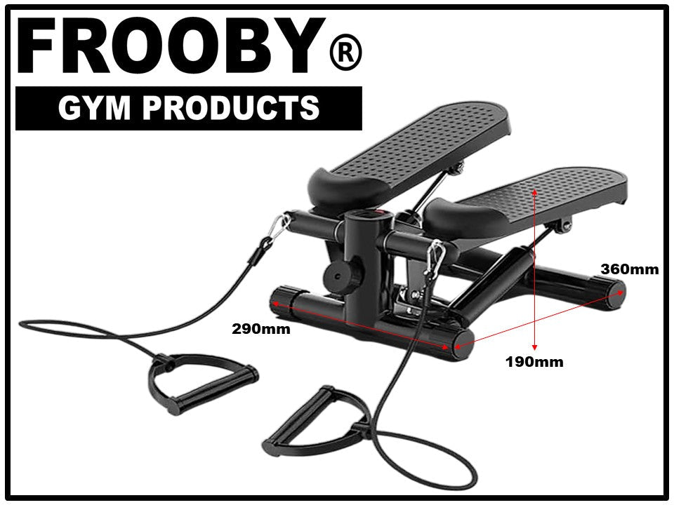 Home Workout Mini Stepper LCD Display W/ Rope Mat