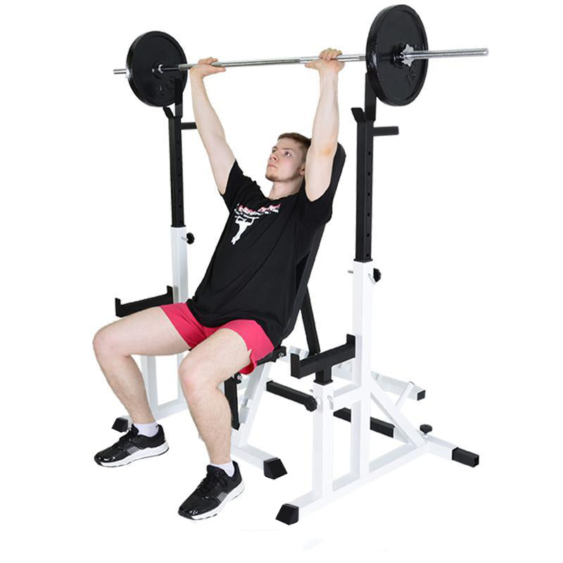 Heavy Duty Squat Rack Black & Wight